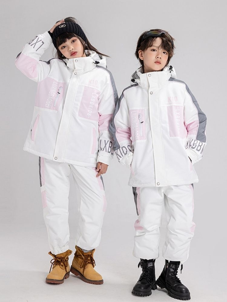 XwXwSeui Kids Reflective Insulated Snow Suits