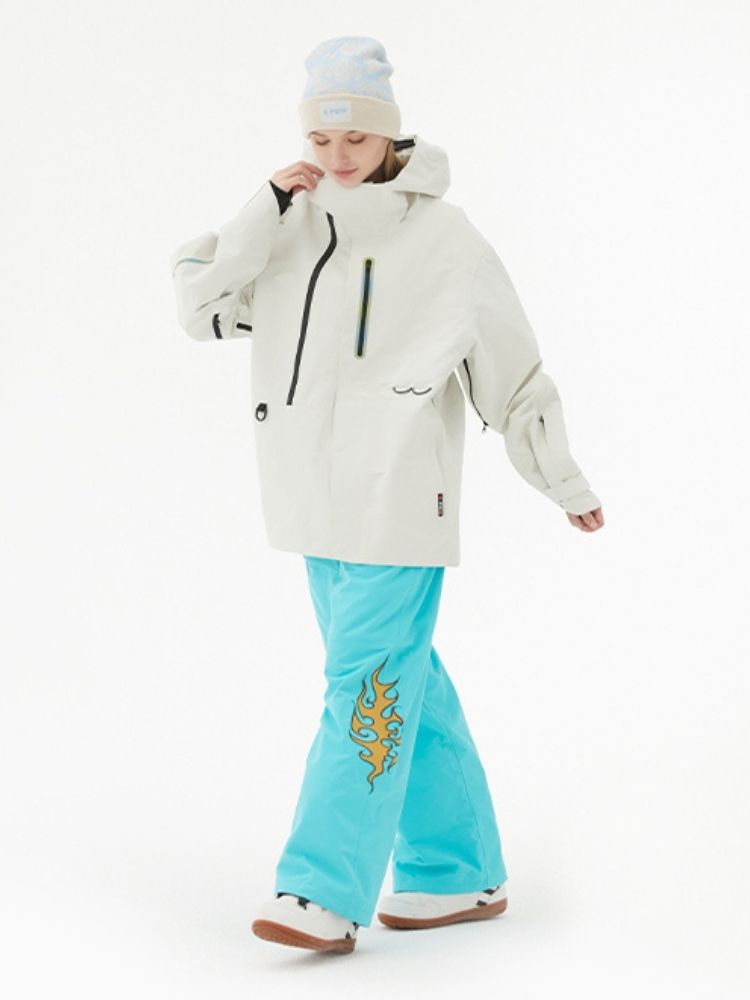 XwXwSeui Men Women 3L Shell Snow Suits