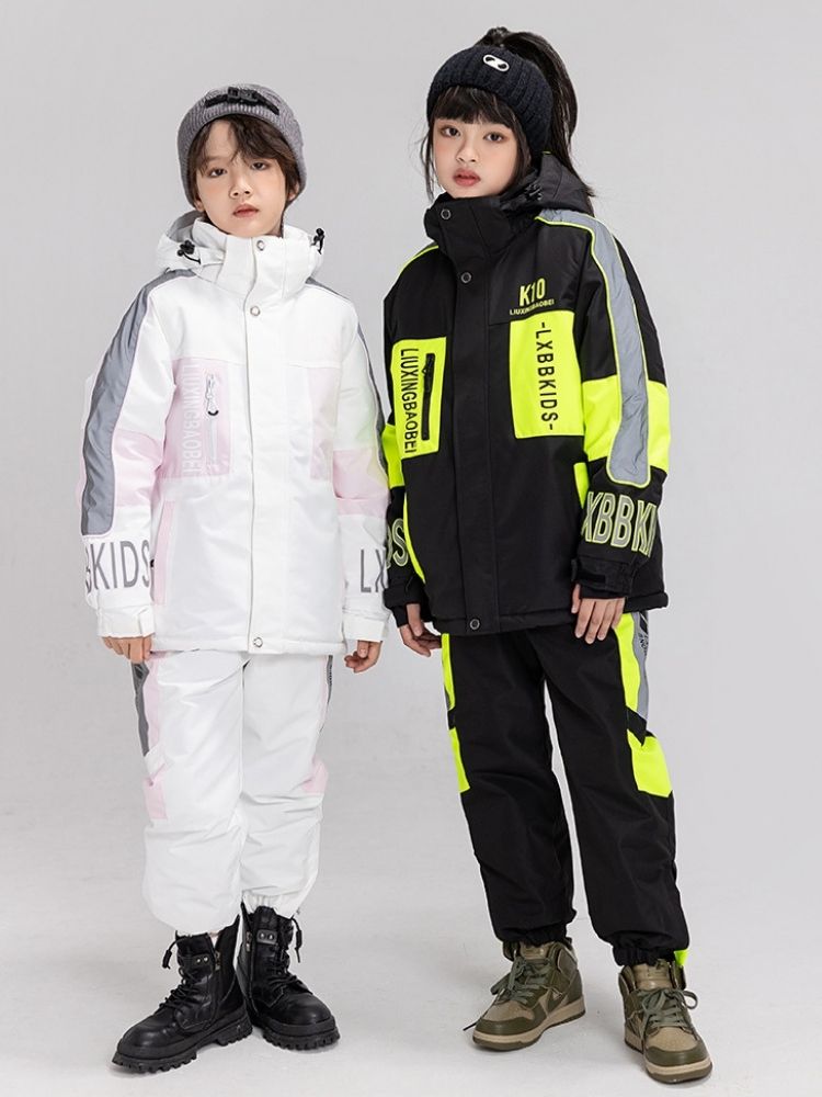 XwXwSeui Kids Reflective Insulated Snow Suits