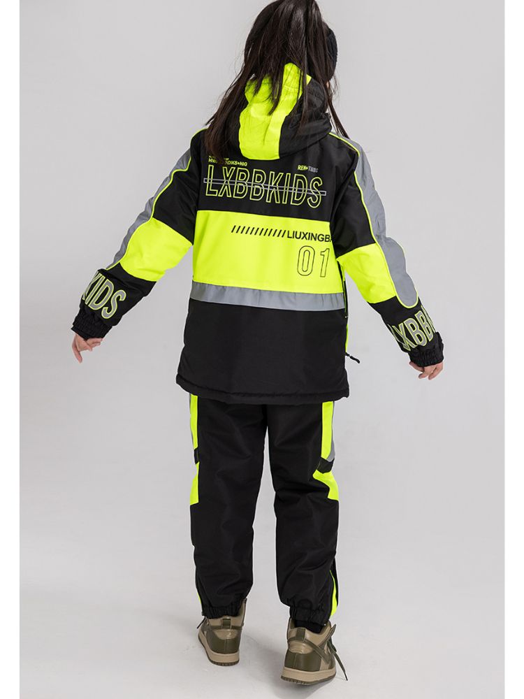 XwXwSeui Kids Reflective Insulated Snow Jacket