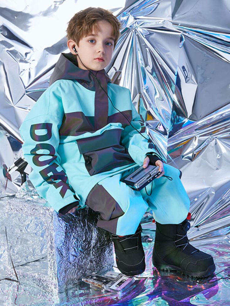 XwXwSeui Kids Reflective Outdoor Insulated Snow Suits