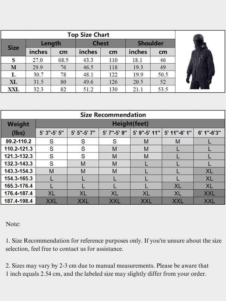 XwXwSeui Men Women 3L Outdoor Hooded Snow Jacket