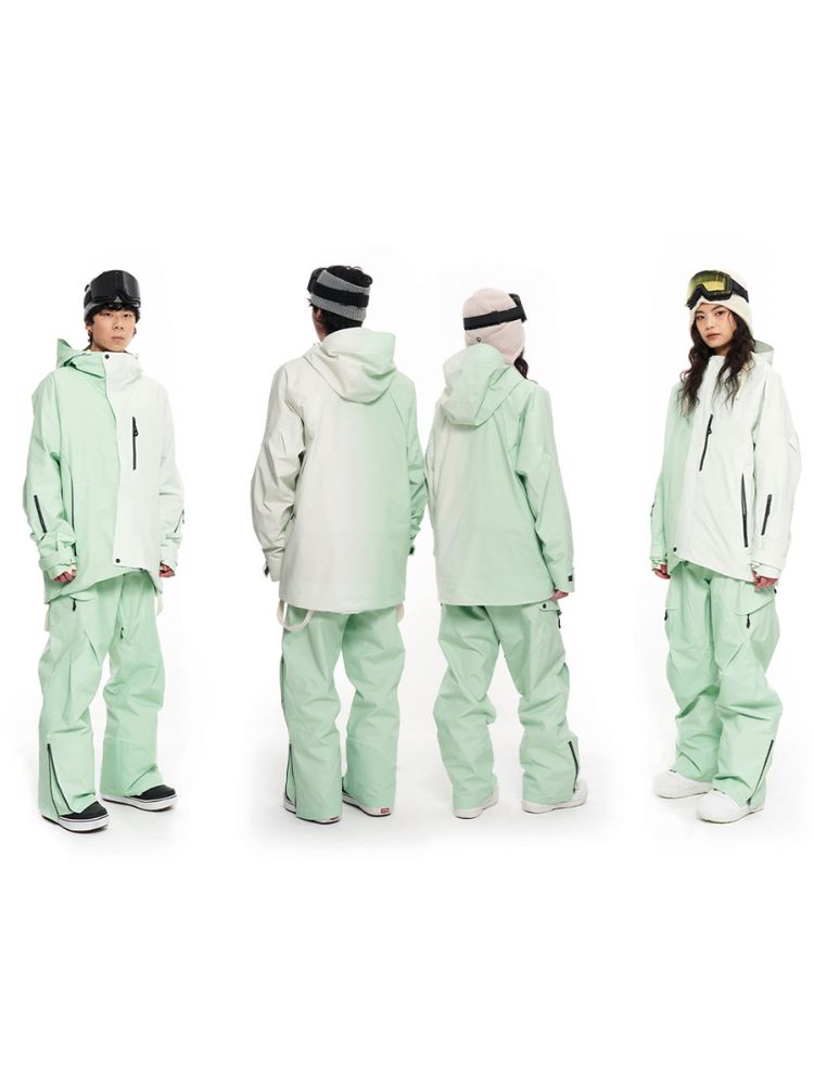 XwXwSeui Men Women Gradient Insulated Snow Suits