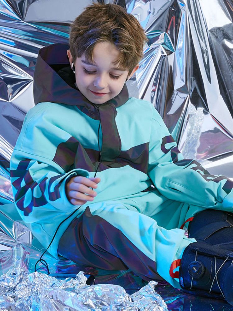 XwXwSeui Kids Reflective Outdoor Insulated Snow Suits