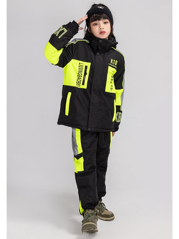 XwXwSeui Kids Reflective Insulated Snow Jacket