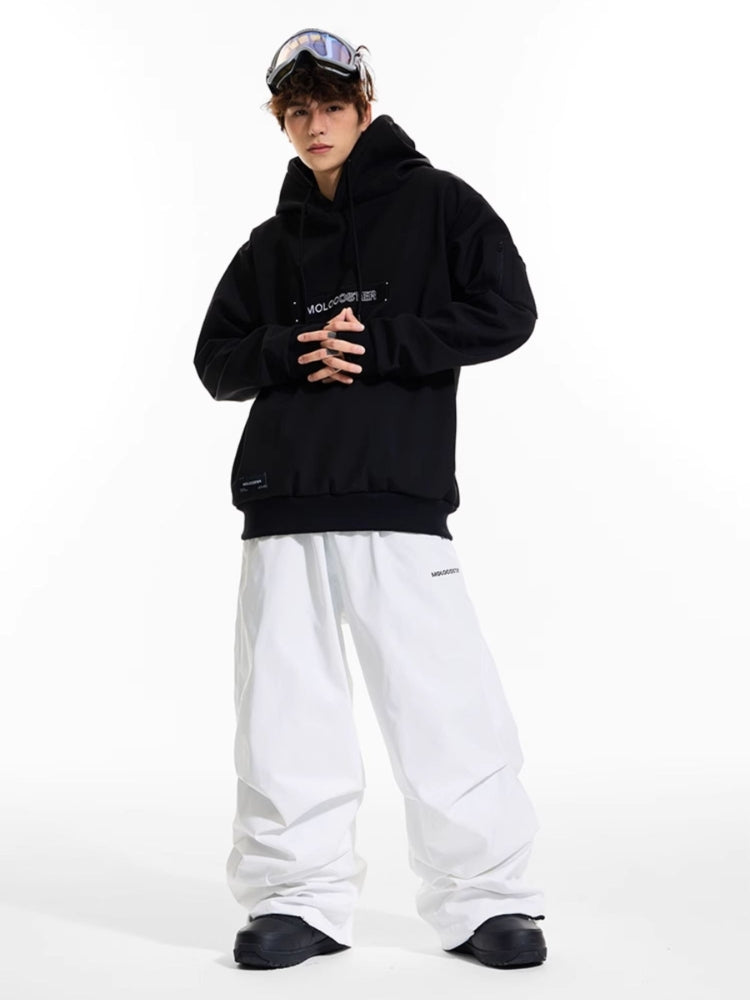 XwXwSeui Men Women 3L Fleeced Baggy Ski Pants