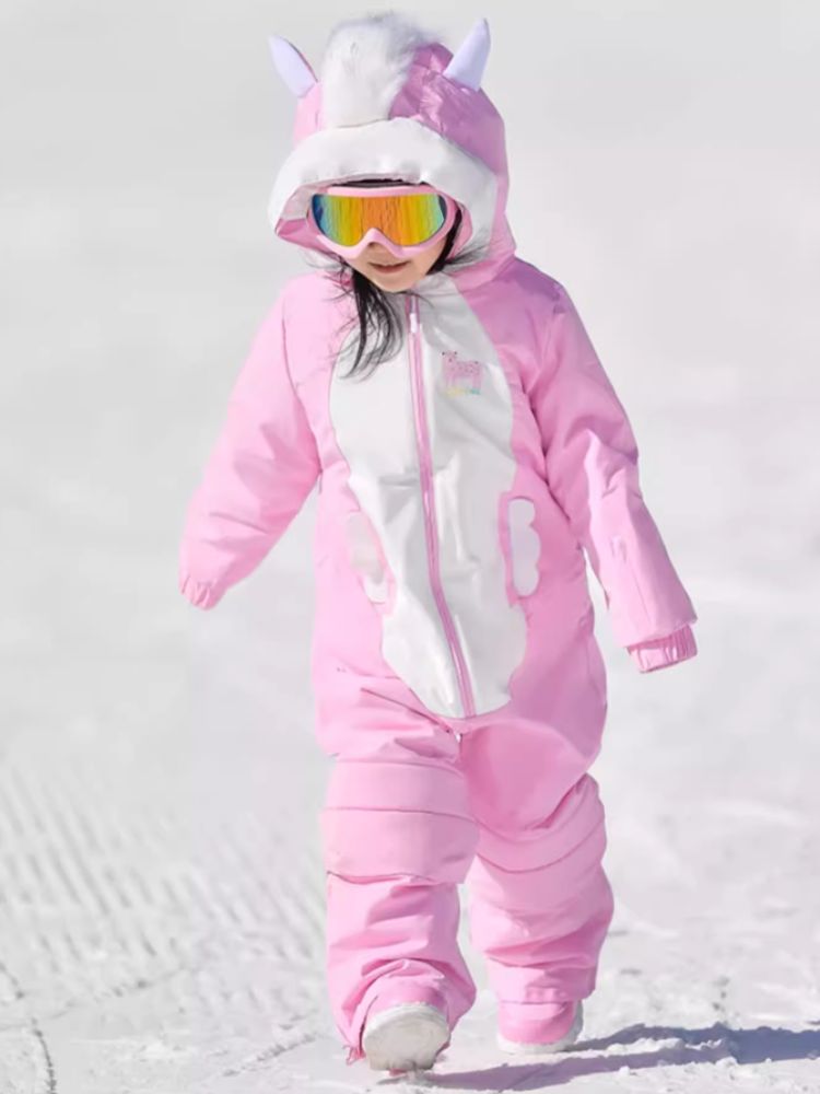 XwXwSeui Kids Animal Style Hooded Ski Jumpsuit