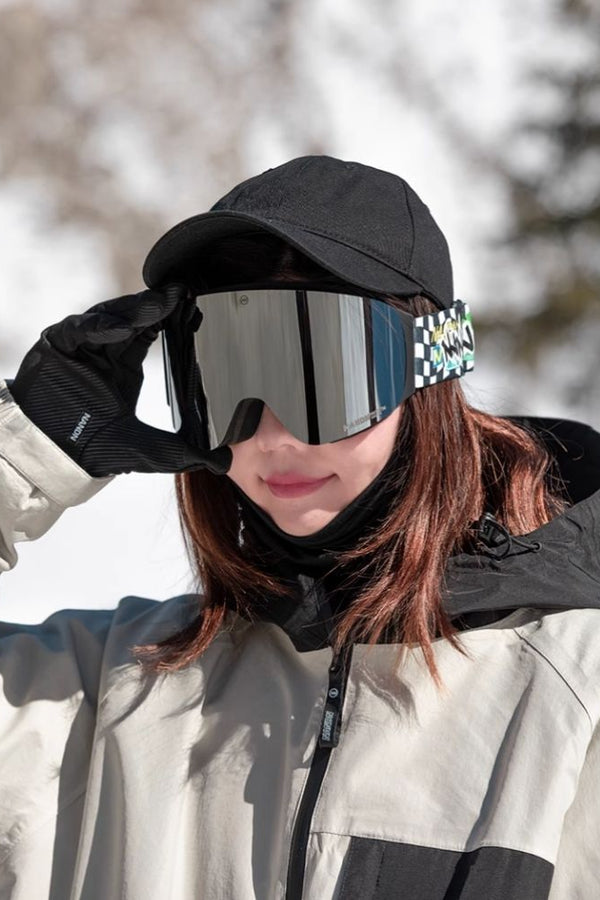 XwXwSeui Men Women Breathable HD Flip-top Snow Goggles