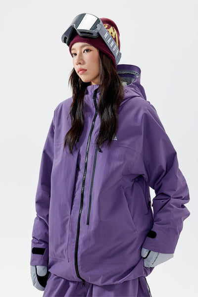 NANEND Oversized 3L Snowboard Jacket for Unisex