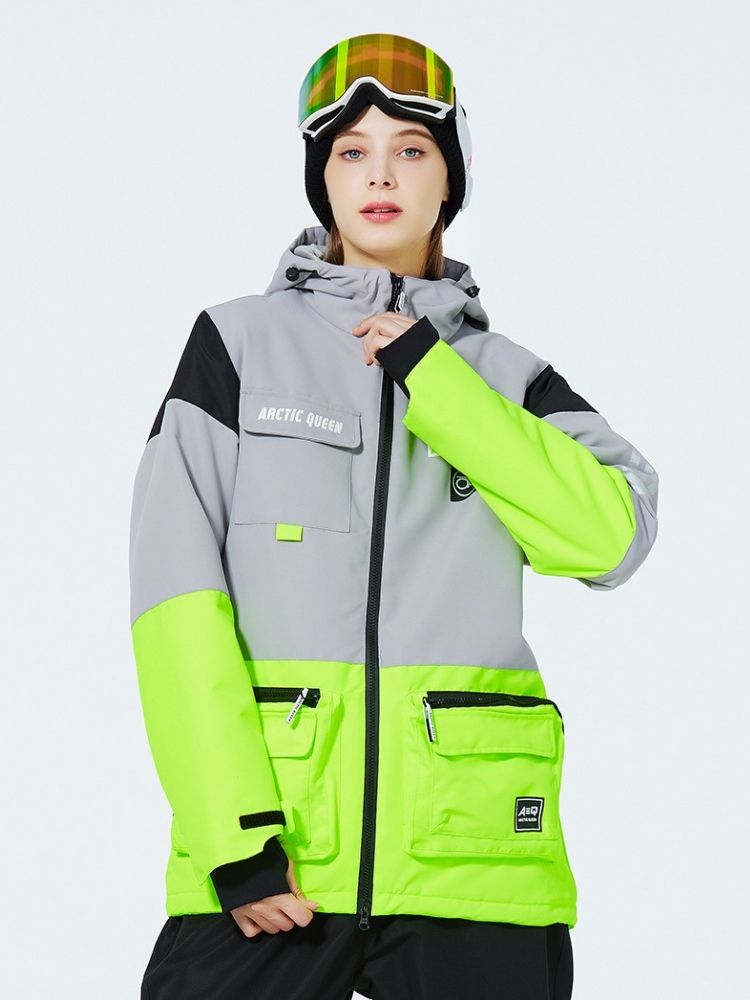 XwXwSeui Men Women Outdoor Insulated Snow Suits-Green Series