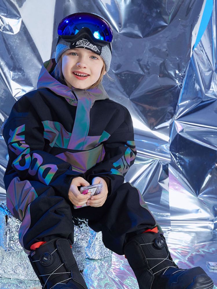 XwXwSeui Kids Reflective Outdoor Insulated Snow Suits