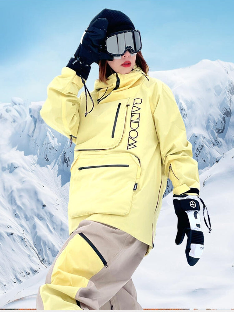 XwXwSeui Men Women 3L Multifunctional Pockets Design Snow Suits