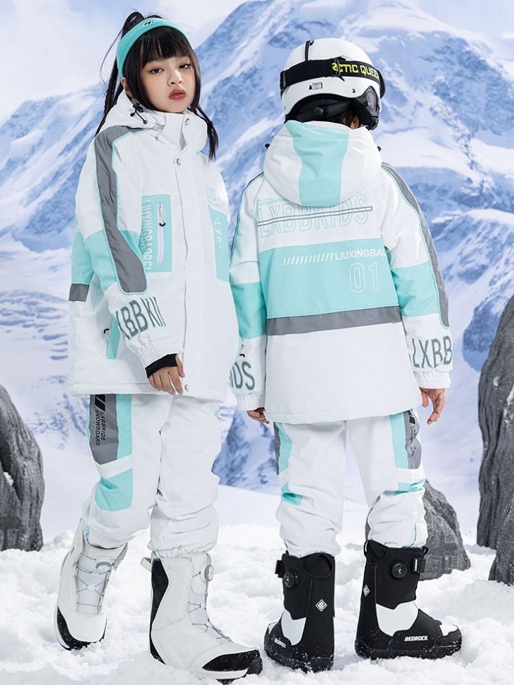 XwXwSeui Kids Reflective Insulated Snow Suits