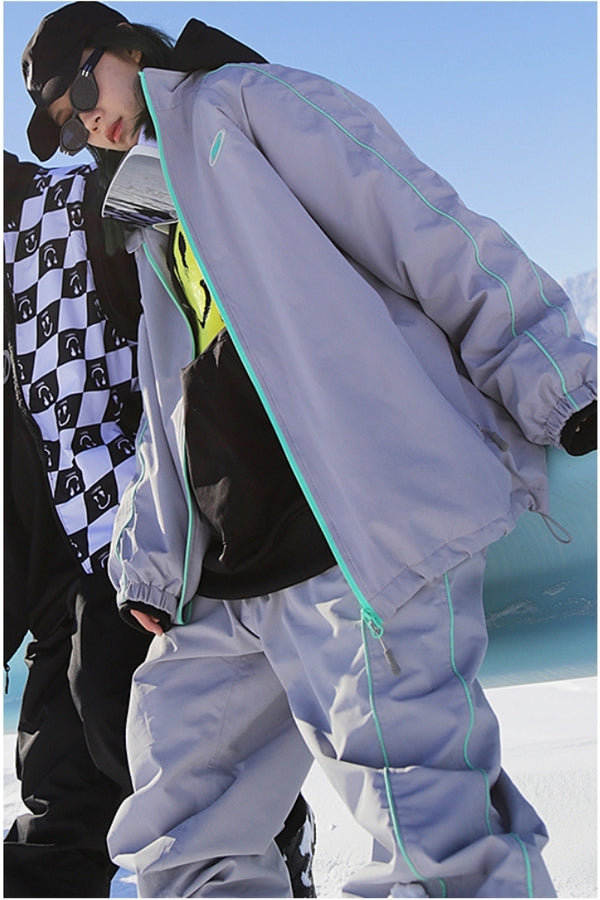 XwXwSeui Men Women Baggy Insulated Snow Jacket