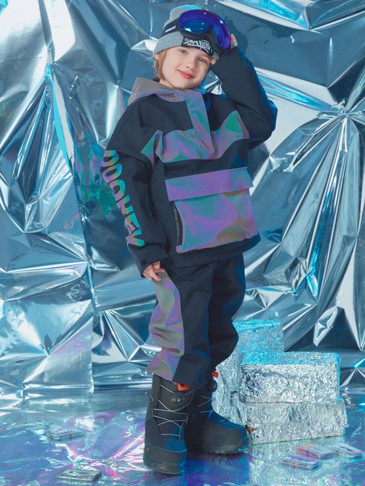 XwXwSeui Kids Reflective Outdoor Insulated Snow Suits