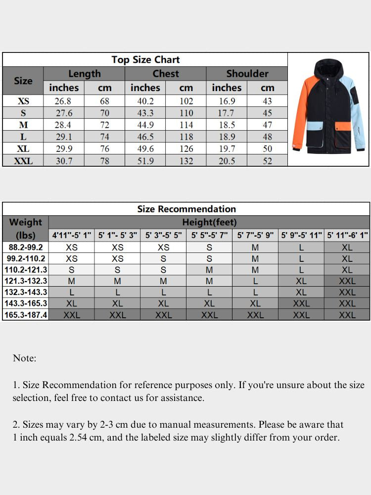 XwXwSeui Men Women Classic Insulated Snow Jacket