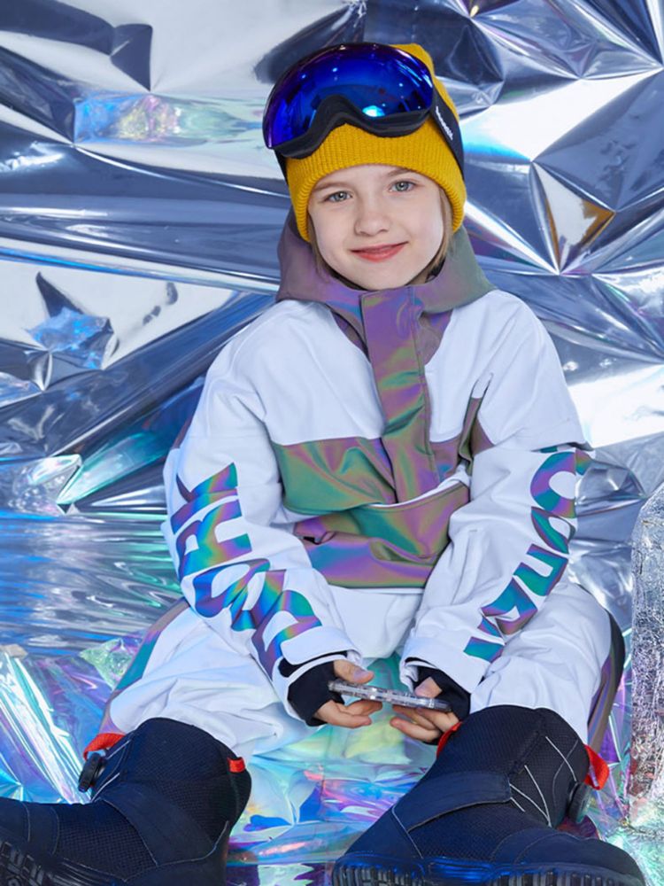 XwXwSeui Kids Reflective Outdoor Insulated Snow Suits