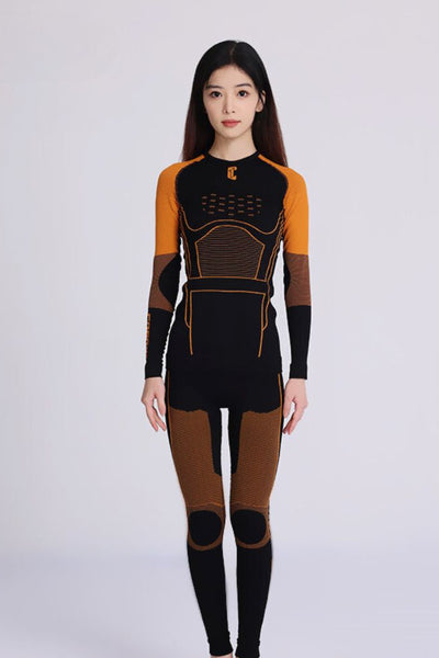 XwXwSeui Men Women Seamless Leggings Quick-drying Ski Base Layers