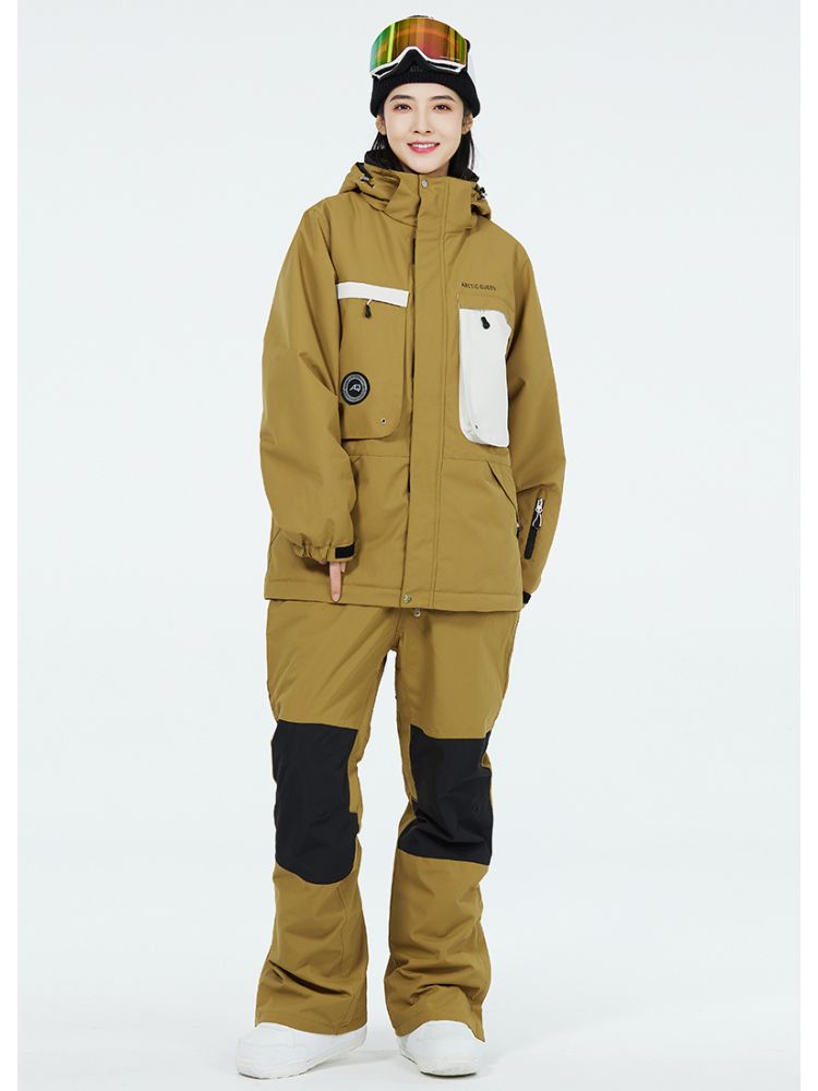 XwXwSeui Men Women Outdoor Windproof Snow Suits