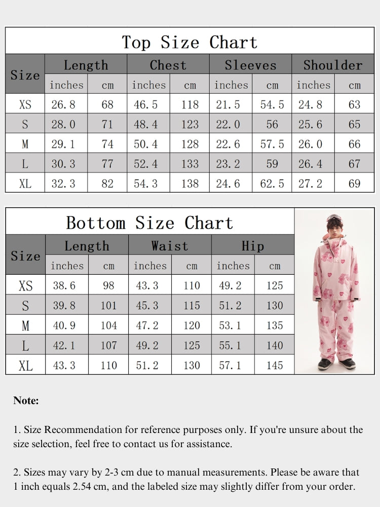 XwXwSeui Men Women Fleeced Pink Rabbit Ski Suits