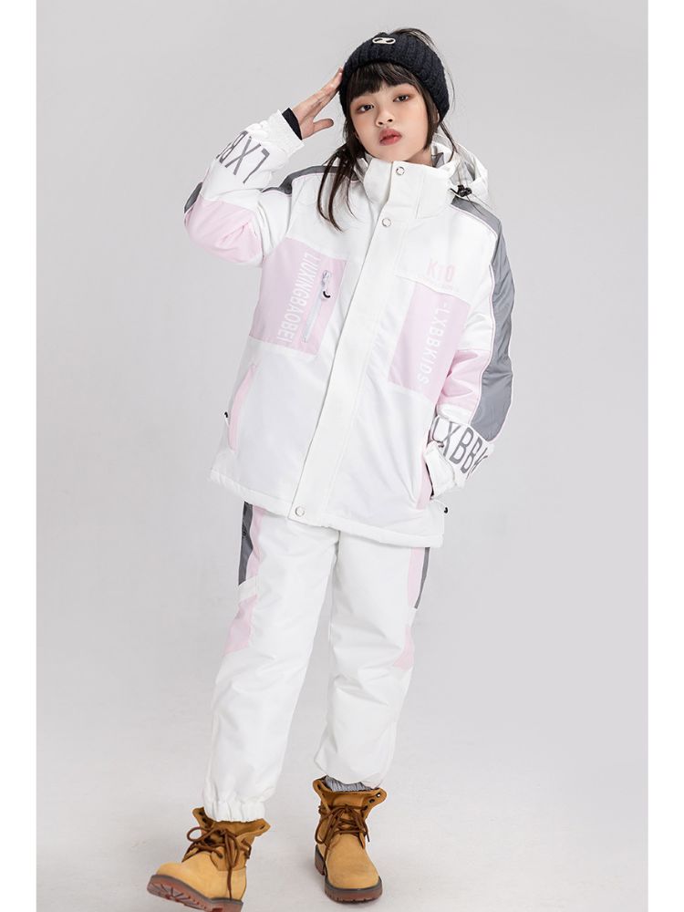 XwXwSeui Kids Reflective Insulated Snow Jacket