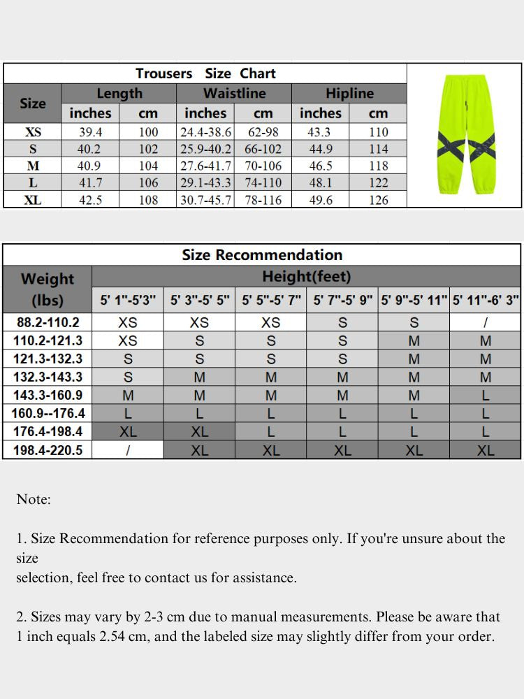 XwXwSeui Men Women Reflective Loose Ski Pants