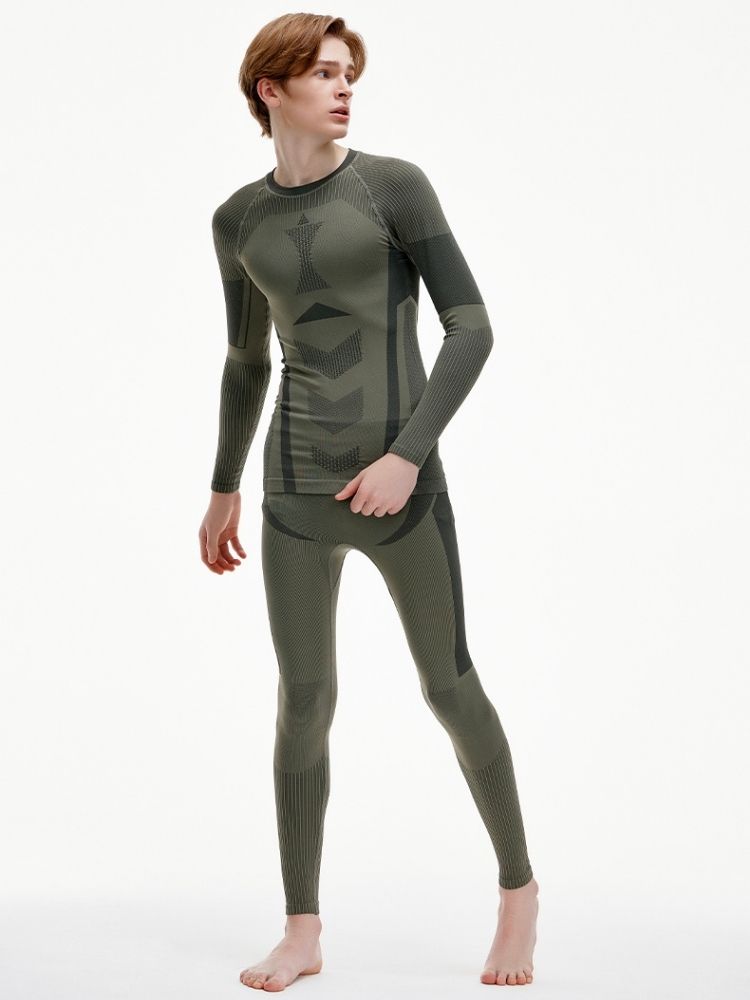 XwXwSeui Seamless Leggings Ski Base Layers