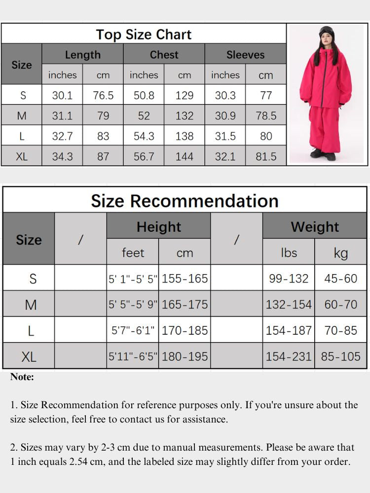 XwXwSeui Men Women 3L Rabbit Ears Outdoor Snow Suits