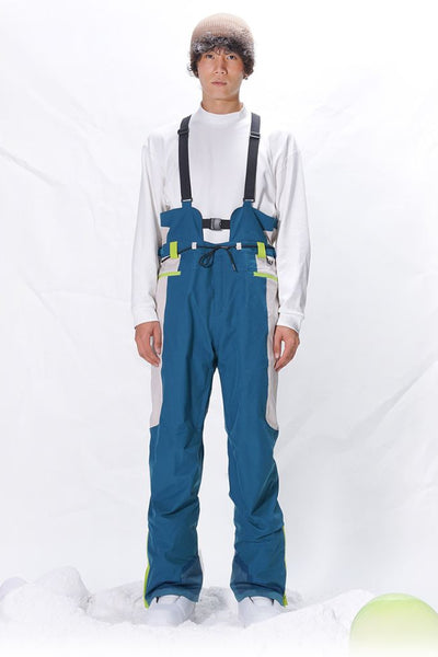 XwXwSeui Men Women Shell Loose Snow Bibs