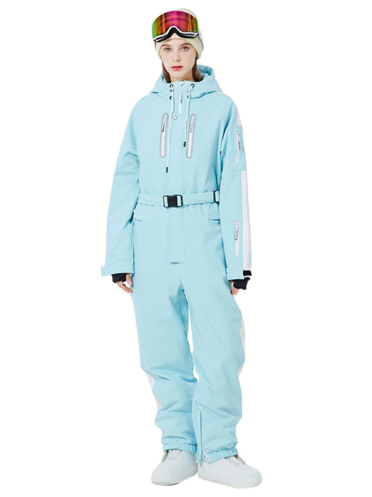 XwXwSeui Men Women Insulated Waterproof Ski Jumpsuit