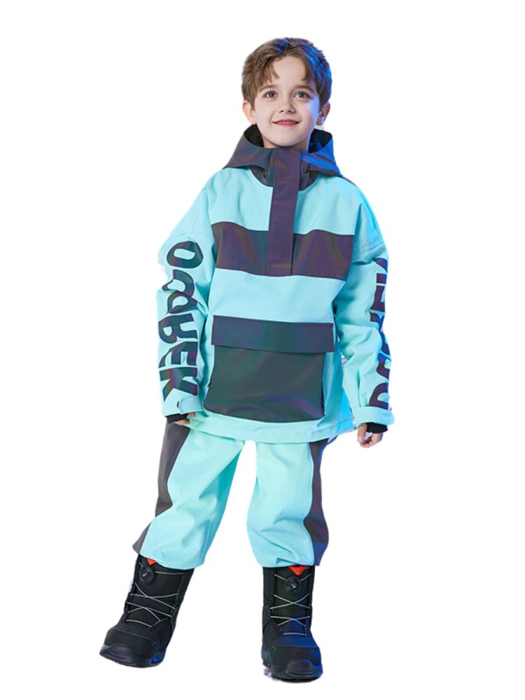 XwXwSeui Kids Reflective Outdoor Insulated Snow Suits