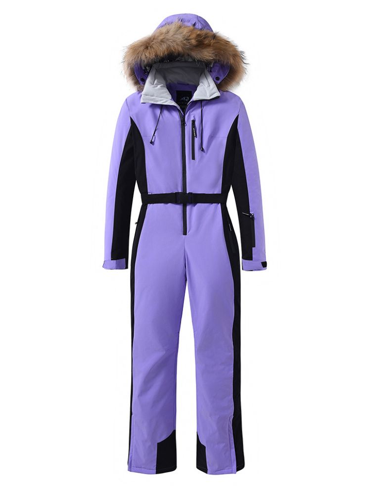 XwXwSeui Men Women Insulated Hood Ski Jumpsuits