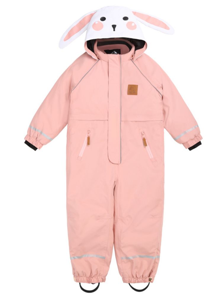 XwXwSeui Kids Insulated Animals Graphic Ski Jumpsuit