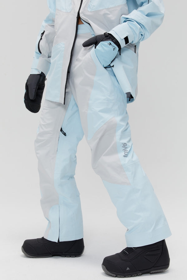 XwXwSeui Women and Men Shell Waterproof Fashion Loose Breathable Skiing Pants