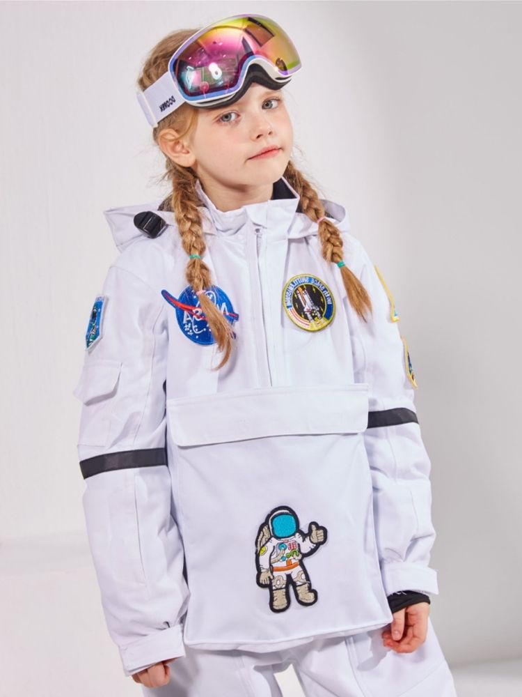 XwXwSeui Kids Insulated NASA Space Ski Jumpsuit