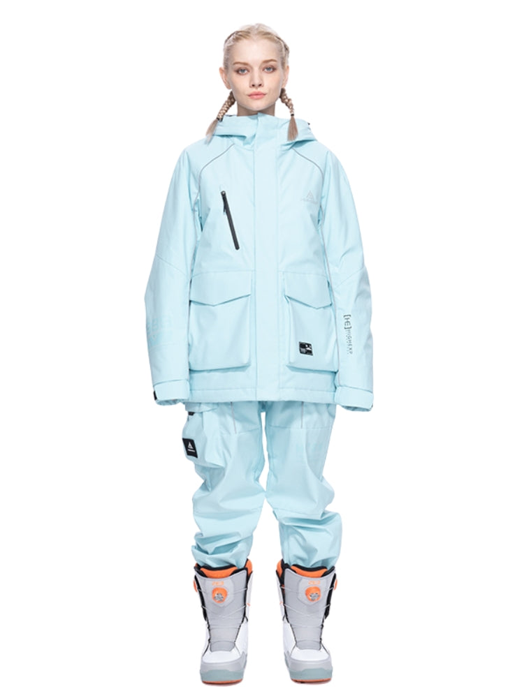 XwXwSeui Men Women Zipper Outdoor Snow Suits