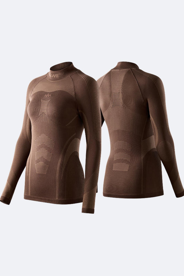 NANEND Women's Fleeced Skiing Base Layer Top