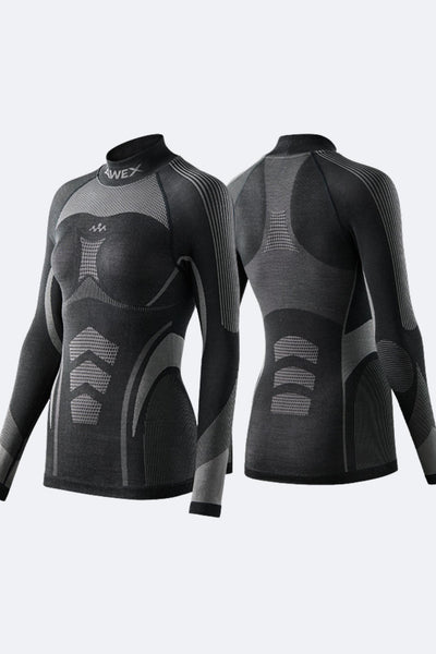 NANEND Women's Fleeced Skiing Base Layer Top