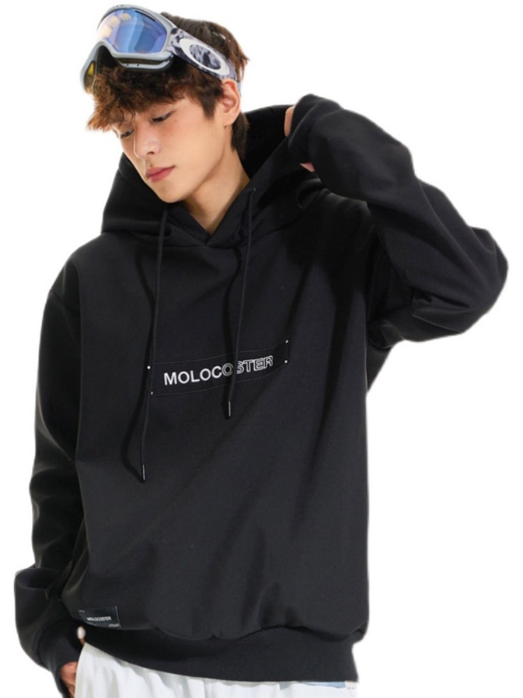 XwXwSeui Men Women Fleece Hoodie Loose Ski Sweatshirt