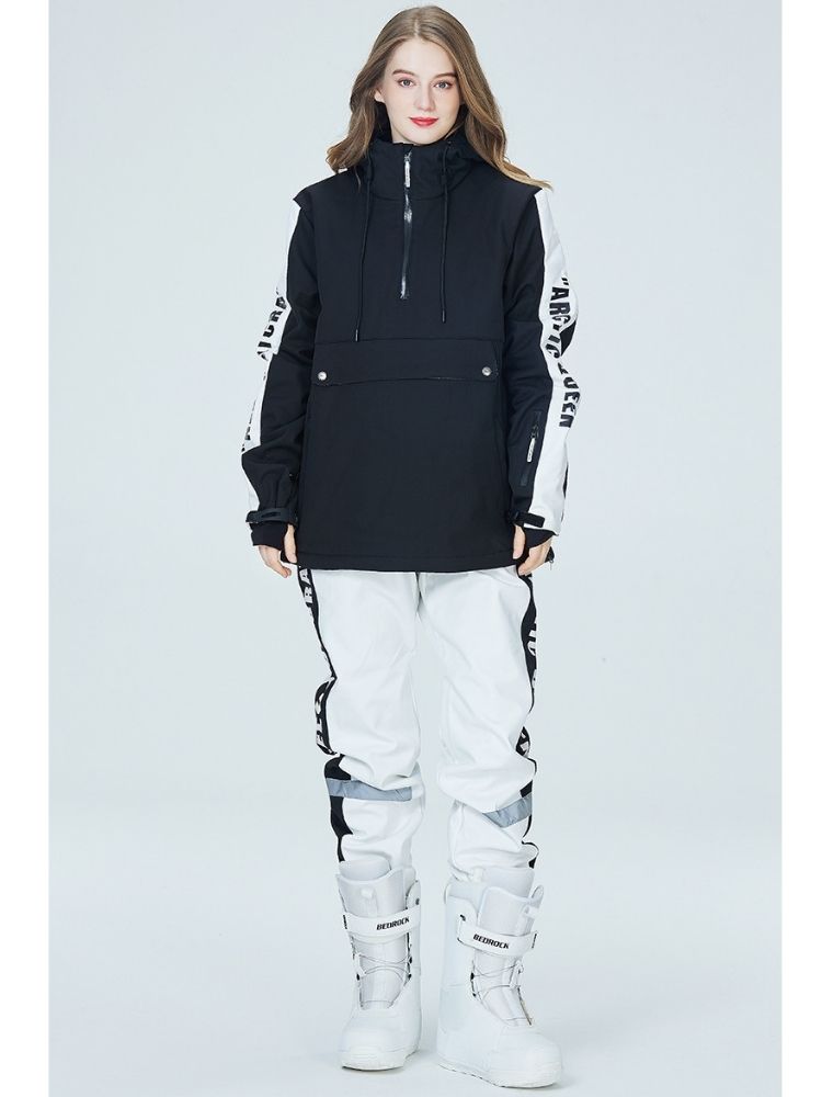 XwXwSeui Men Women Reflective Windproof Snow Suits