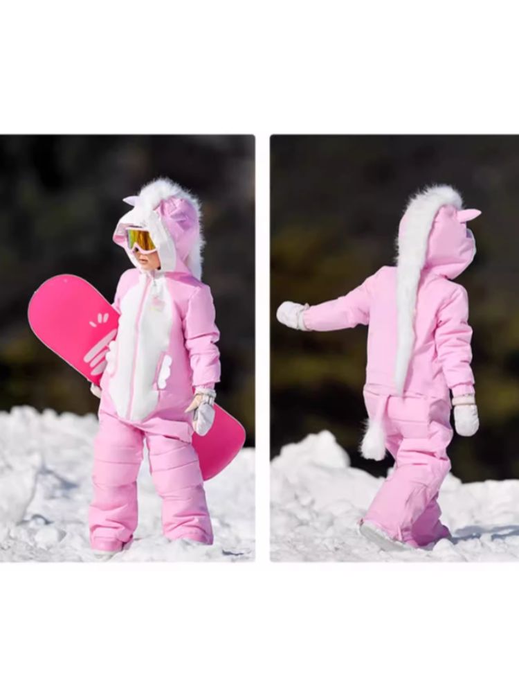 XwXwSeui Kids Animal Style Hooded Ski Jumpsuit