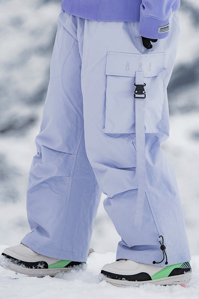 XwXwSeui Womens Mens Fleeced Oversize 3L Fully Taped Seams Skiing Trousers