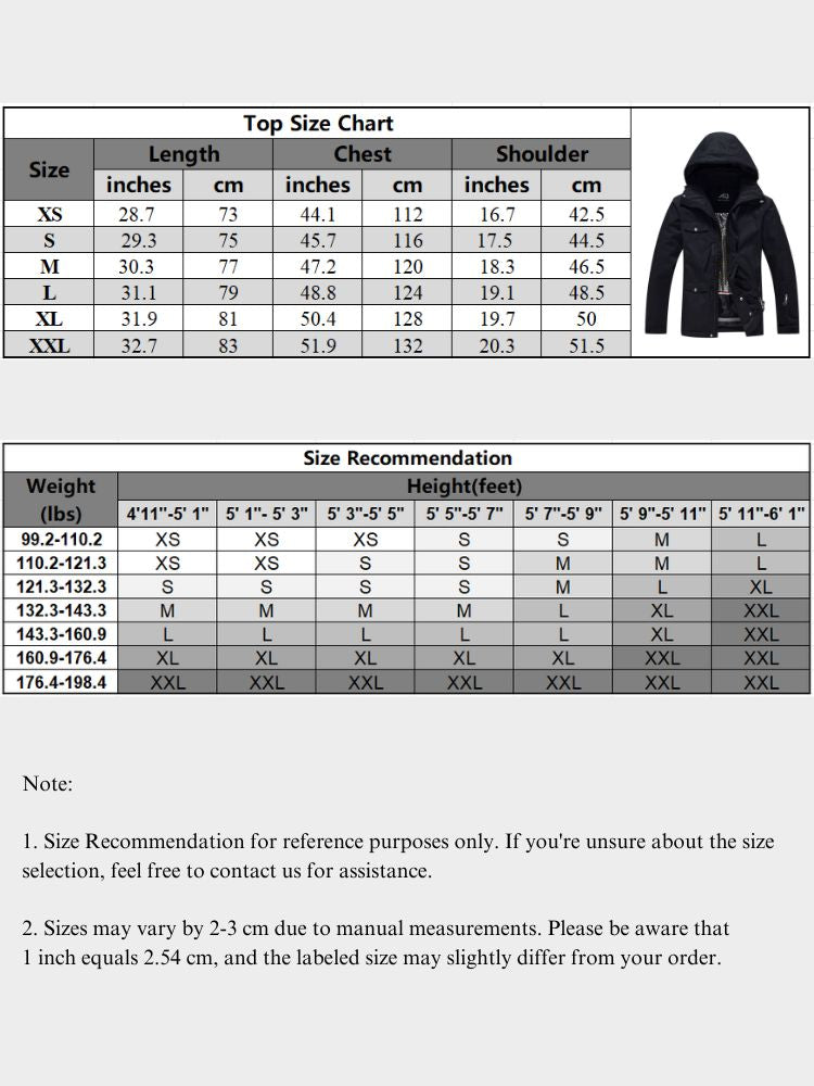 XwXwSeui Men Women Outdoor Hooded Snow Jacket