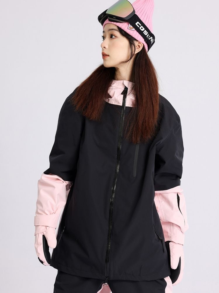 XwXwSeui Men Women Colorblock Outdoor Snow Suits