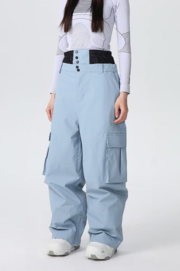 XwXwSeui Men Women Insulated 3L Baggy Shell Waterproof Outdoor Snowboard Pants