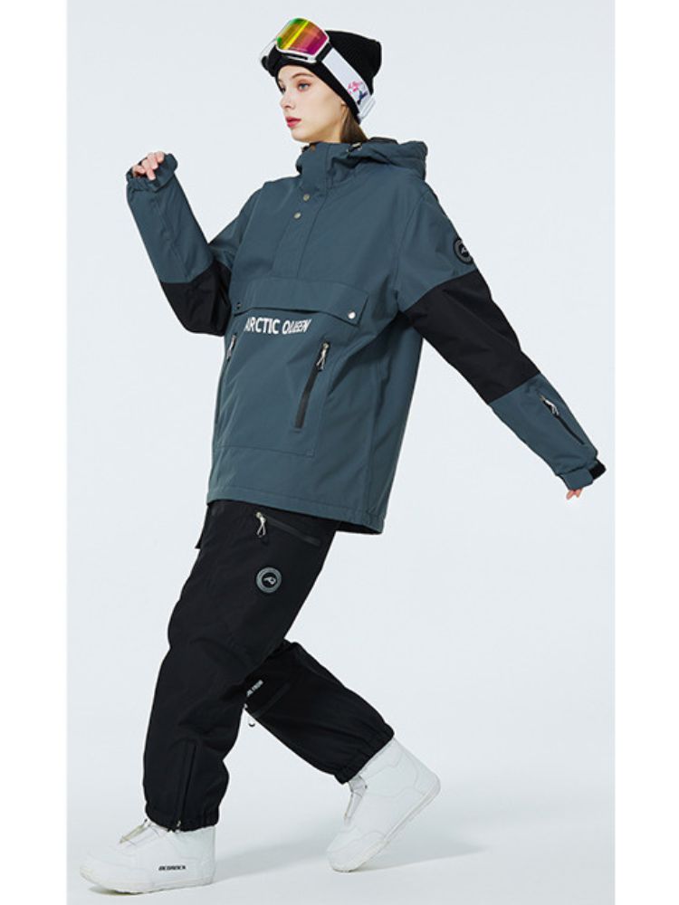 XwXwSeui Men Women Hooded Snow Jacket