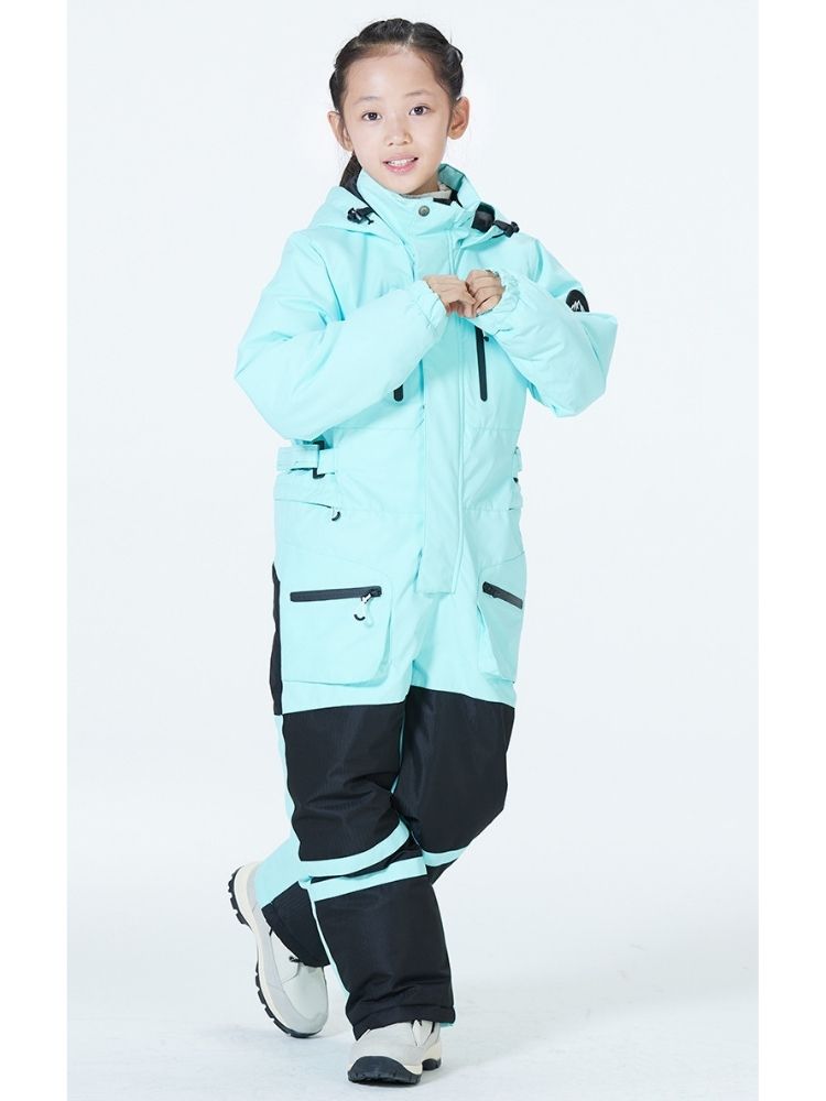 XwXwSeui Kids Insulated Breathable Ski Jumpsuit