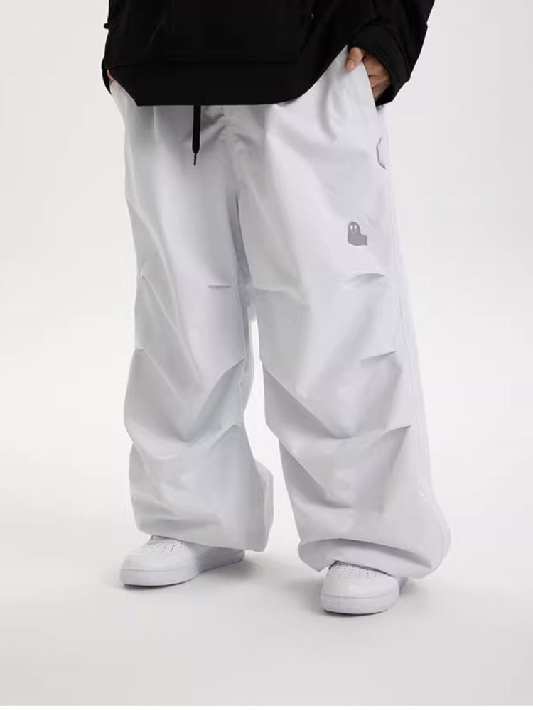 XwXwSeui Men Women Wrinkle Baggy Ski Pants