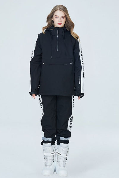 XwXwSeui Men Women Reflective Windproof Snow Suits