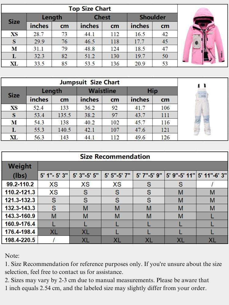 XwXwSeui Men Women Outdoor Windproof Snow Suits